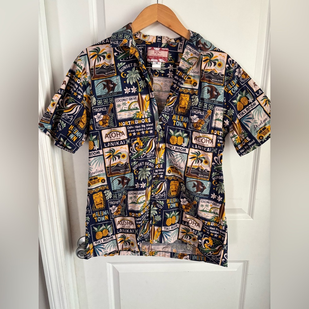 RJC Men's Multicolor Hawaiian Shirt